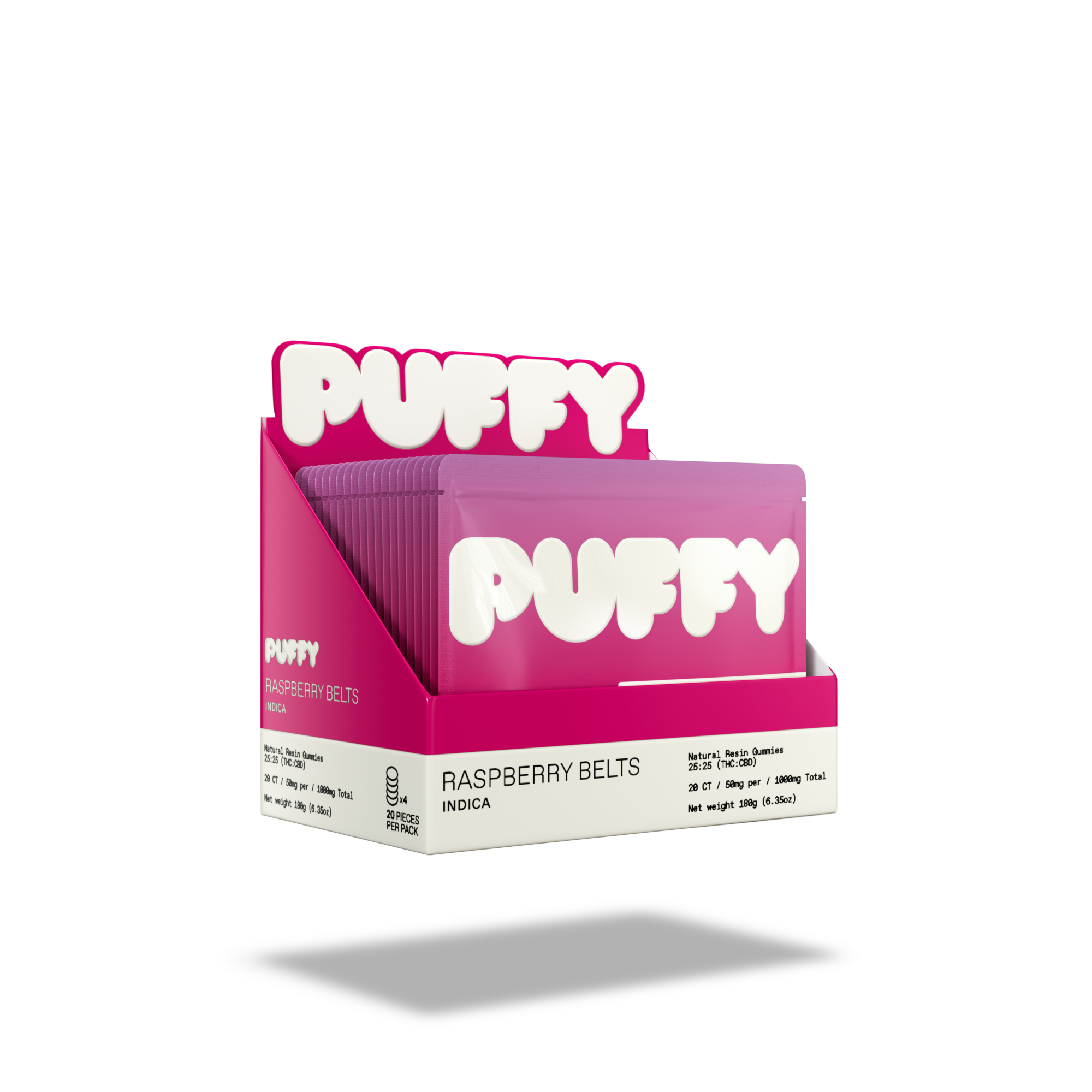 THC Gummies Raspberry Belts (Indica) – 4
