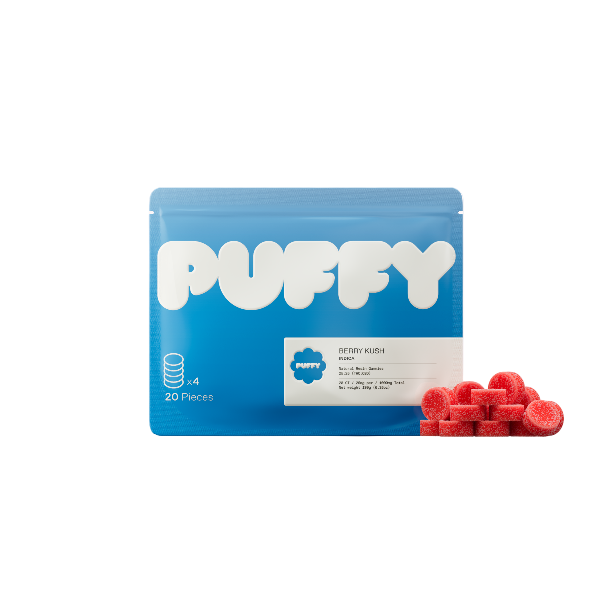 THC Gummies Berry Kush (Indica)
